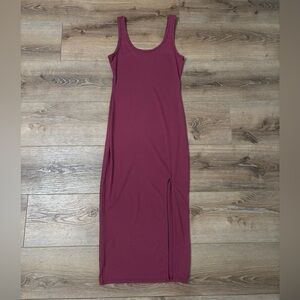 Heart Hips Sleeveless Maxi Dress in Mauve